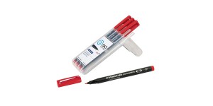 Crayon universel, fin, rouge