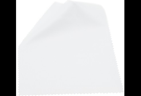 Chiffons en microfibres - 12 x 16 - Blanc - Qualité optilux Premium