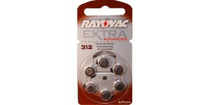 Batterie Rayovac Extra Advanced 312AU- 6XE / brun