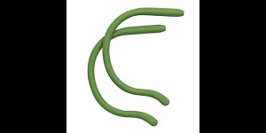 Siliconen kruloortip voor volwassenen groen Ø 1,4 tot 1,5 mm