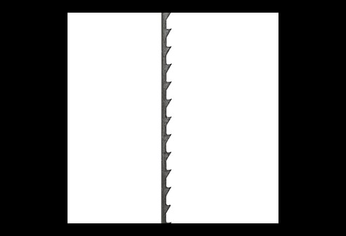 Figuurzaagbladen kunststof, plexiglas en zachte non-ferro metalen, 0,5 mm, 12 stuks