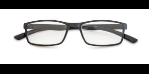 Leesbril kunststof met gematteerd voorstuk, zwart
