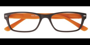Lunettes de lecture brun orange