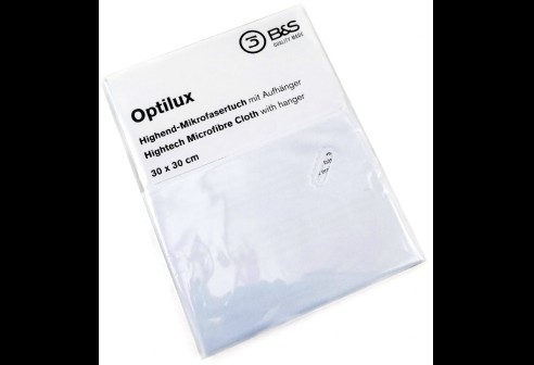 Chiffons en microfibres - 30 x 30 - blanc - Qualité optilux Premium