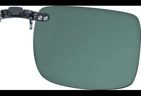 Clip on à emboîter sur des montures en métal, vert 48x40 mm