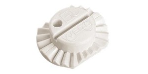 WECO-Variobloc, blanc, courbure plate, diamètre 25 x 20 mm