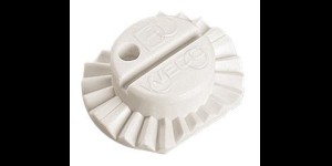 WECO-Variobloc, blanc, courbure plate, diamètre 25 x 20 mm
