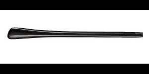 Embouts, forme fine, noir, Ø 1,45 mm