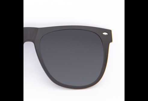 Clips polarisants rabattables et à emboiter noir teinte gris 85-90%