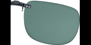 Clip on à emboîter sur des montures en métal, vert 56x46 mm