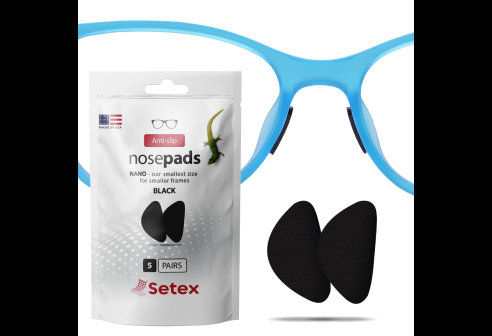 Setex plaquettes nasales antidérapantes nano 0.6mm noir 5 paires