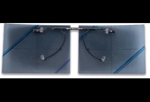 Shoptic Clips «Flip up» Gris – rabattable, particulièrement fins noir taille M