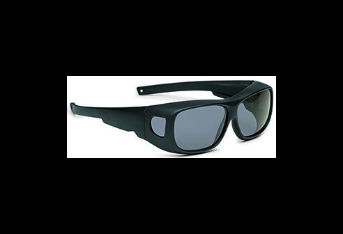 Lunettes superposables, rectangulaire noir