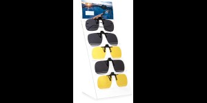 Assortiment de clips polarisation 9319 et 9321  avec présentoir