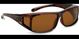 Shoptic Lunettes superposables, medium – rectangulaire- Havana