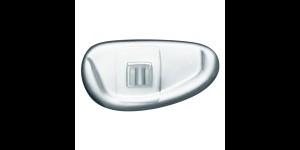 Plaquettes en PVC, mi-dures, avec insertion en plastique, transparent, système Vis 14,5 mm