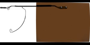 Shoptic Clips «Flip up» Marron – rabattable, particulièrement fins noir Taille M