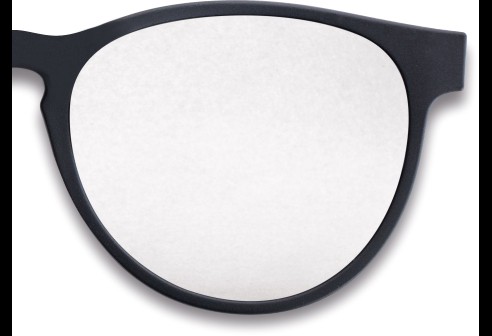 Clips polarisants rabattables et à emboiter noir teinte miroir argenté 85-90%