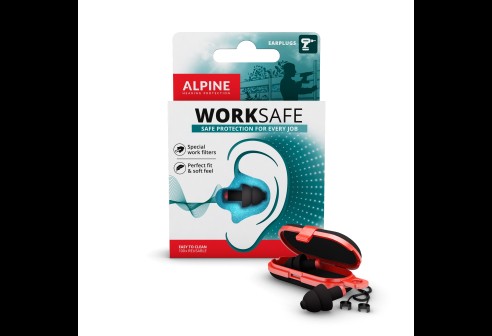 Bouchons d´oreille Alpine WorkSafe (achat minimum: 8 pièces)