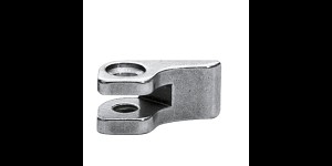 Charnières à braser, partie fixée sur la monture côte droit, yeux double, ouverture 1,0 mm