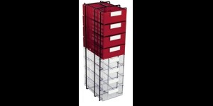 Etagère en métal pour casiers taille moyenne pour 8 casiers hauts N° 1447 . .