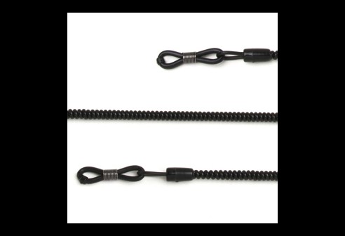 Cordon silicone spirale noir