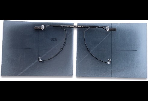 Shoptic Clips «Flip up» gris – rabattable, particulièrement fins noir taille L