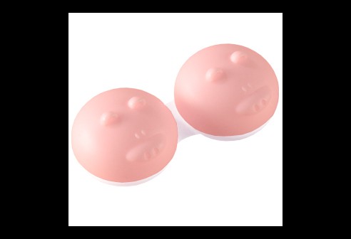 Lentilles de contact, Cochon, rose