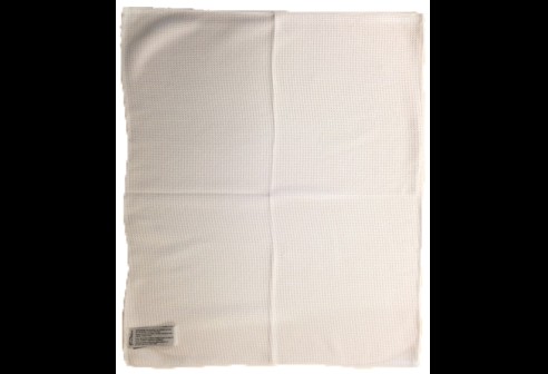 Tissu microfibre gaufré structure 50 x 60 cm, blanc