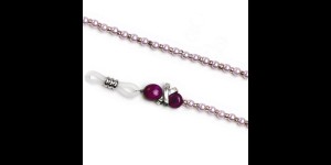 Chaînette Abigail rose, 2 pìeces