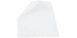 Chiffons en microfibres - 15 x 18 - Blanc - Qualité optilux Premium