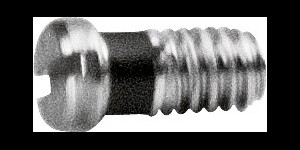 Vis à fente avec sécurité noire, filetage: 1,40 mm