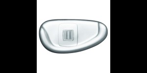 Plaquettes en PVC, mi-dures, avec insertion en plastique, transparent, système Vis 17,0 mm