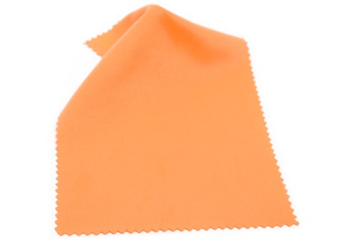 Chiffons en microfibres - 15 x 18 - Orange - Qualité optilux Premium