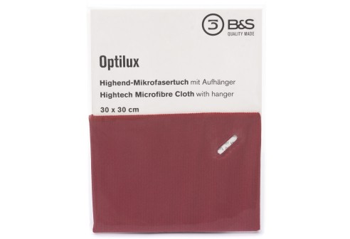 Chiffons en microfibres - 30 x 30 -Bordeaux - Qualité optilux Premium