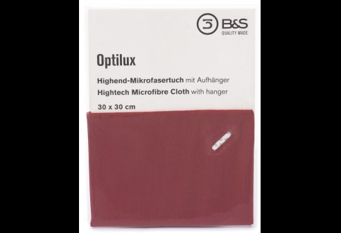 Chiffons en microfibres - 30 x 30 -Bordeaux - Qualité optilux Premium