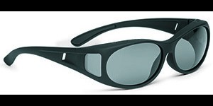 Lunettes superposables, Ovale noir, toucher doux