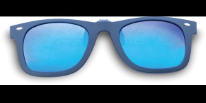 Clips polarisants rabattables et à emboiter bleu S teinte bleu 85-90%