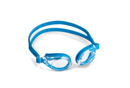 Shoptic Lunettes de natation avec verres plans – montés - Bleu