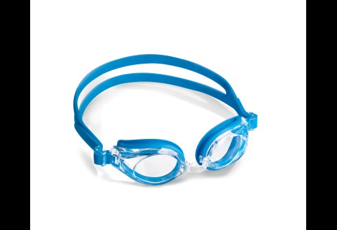 Shoptic Lunettes de natation avec verres plans – montés - Bleu
