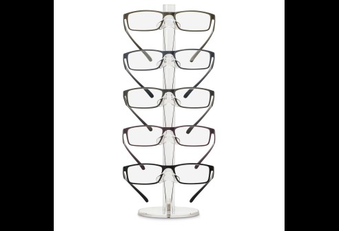 Présentoir acrylique pour 5 verres