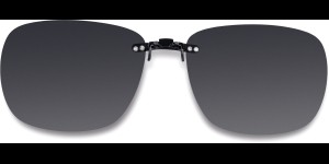 Clip on à emboîter sur des montures en métal, gris 56x46 mm