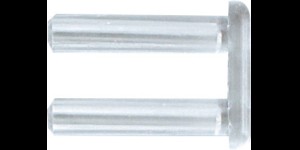 Rondelles plastiques pour lunettes percées, 0,80 mm