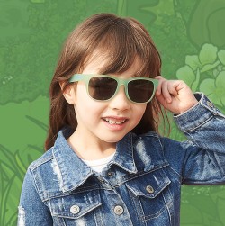 JBanz Chameleon lunettes de soleil vert - rose, 4-10 ans