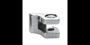 Charnières à braser, partie fixée sur la monture côte gauche, yeux double, ouverture 0,9 mm