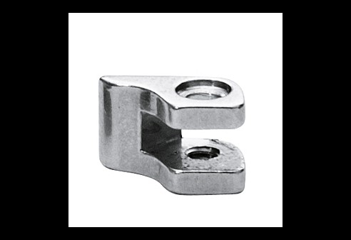 Charnières à braser, partie fixée sur la monture côte gauche, yeux double, ouverture 0,9 mm