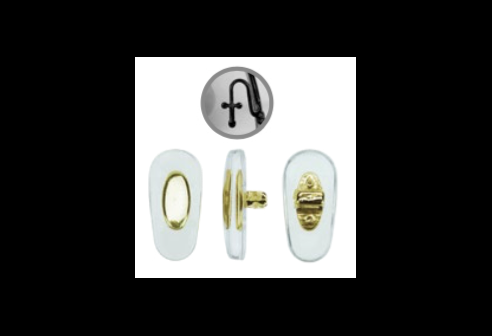 Ray-Ban Plaquettes bouche PVC 13.5mm 10pcs or