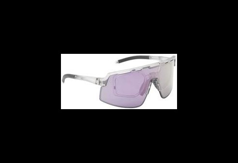 Lunettes de sport Leader gris avec verres à revêtement Revo rose/violet