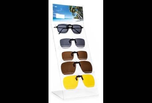 Présentoir acrylique pour 5 clips