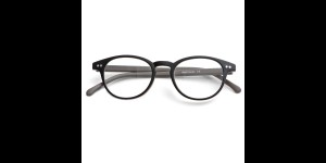 LLunettes de lecture en plastique noir/marron +1.00